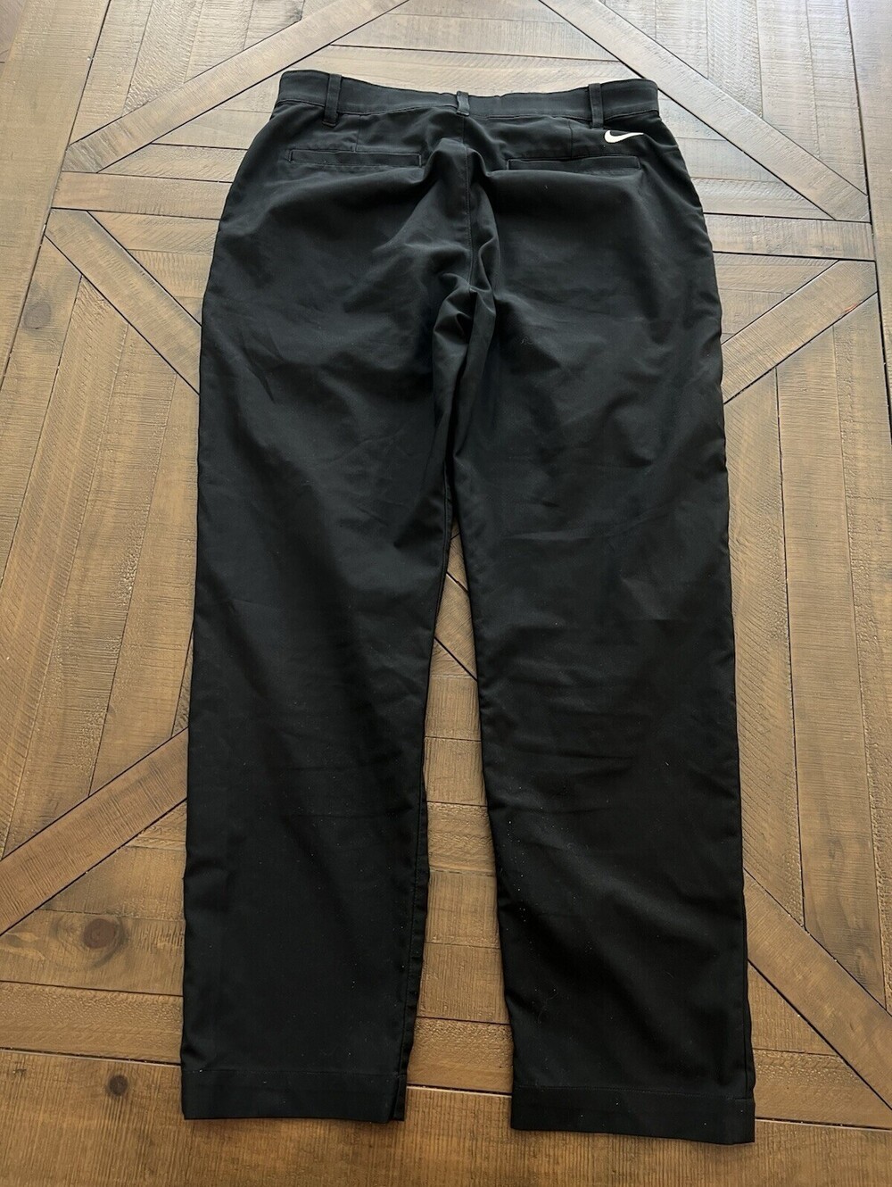 Nike Golf Pants Men's Black Size 33x32 Dri-fit Victory Flat Front 472532